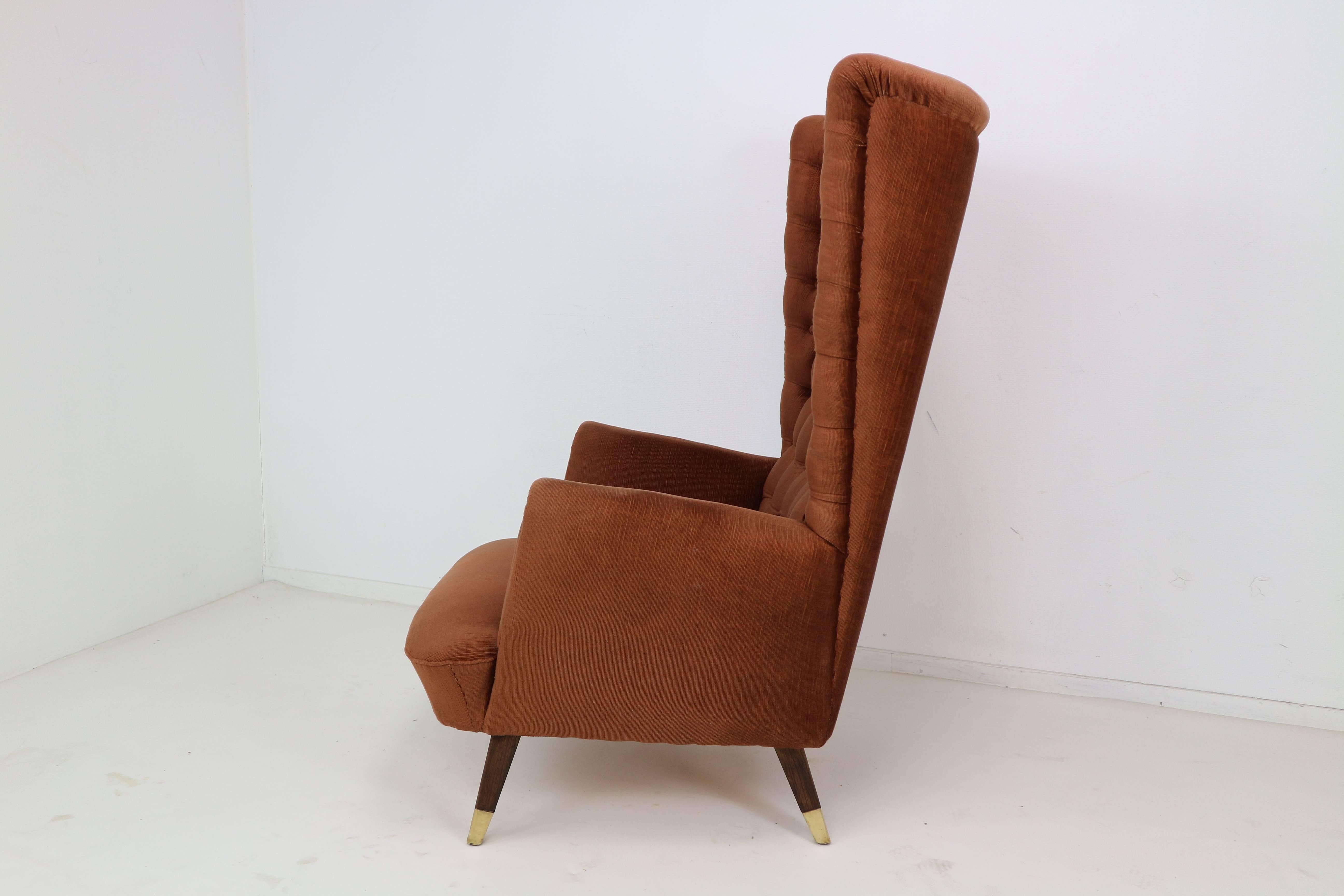 Italian Set of Two Armchairs in the Manner of Paolo Buffa, 1950s