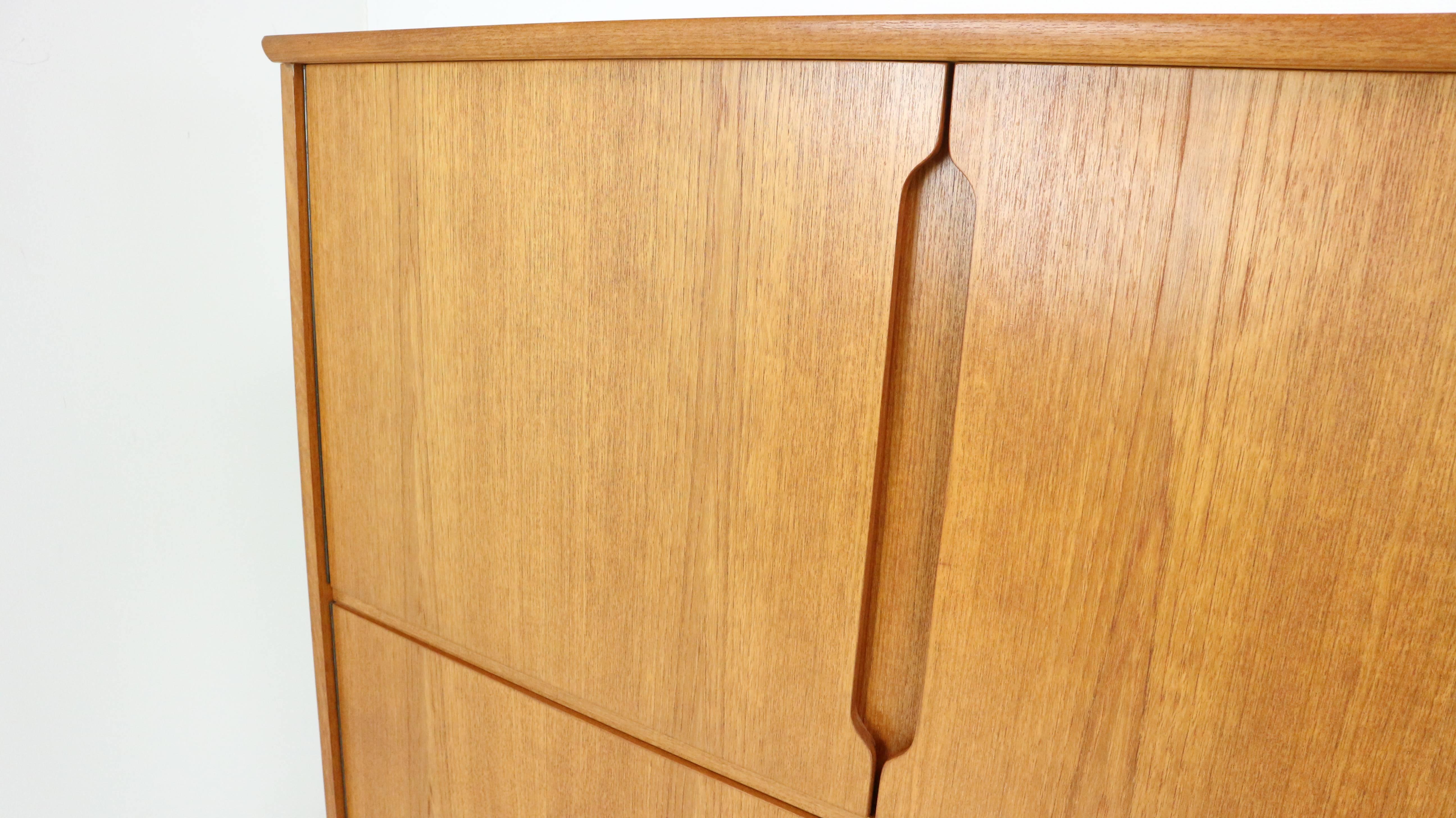 Teak Highboard, Model Fredericia by Royal Board, 1960s, Set of Two