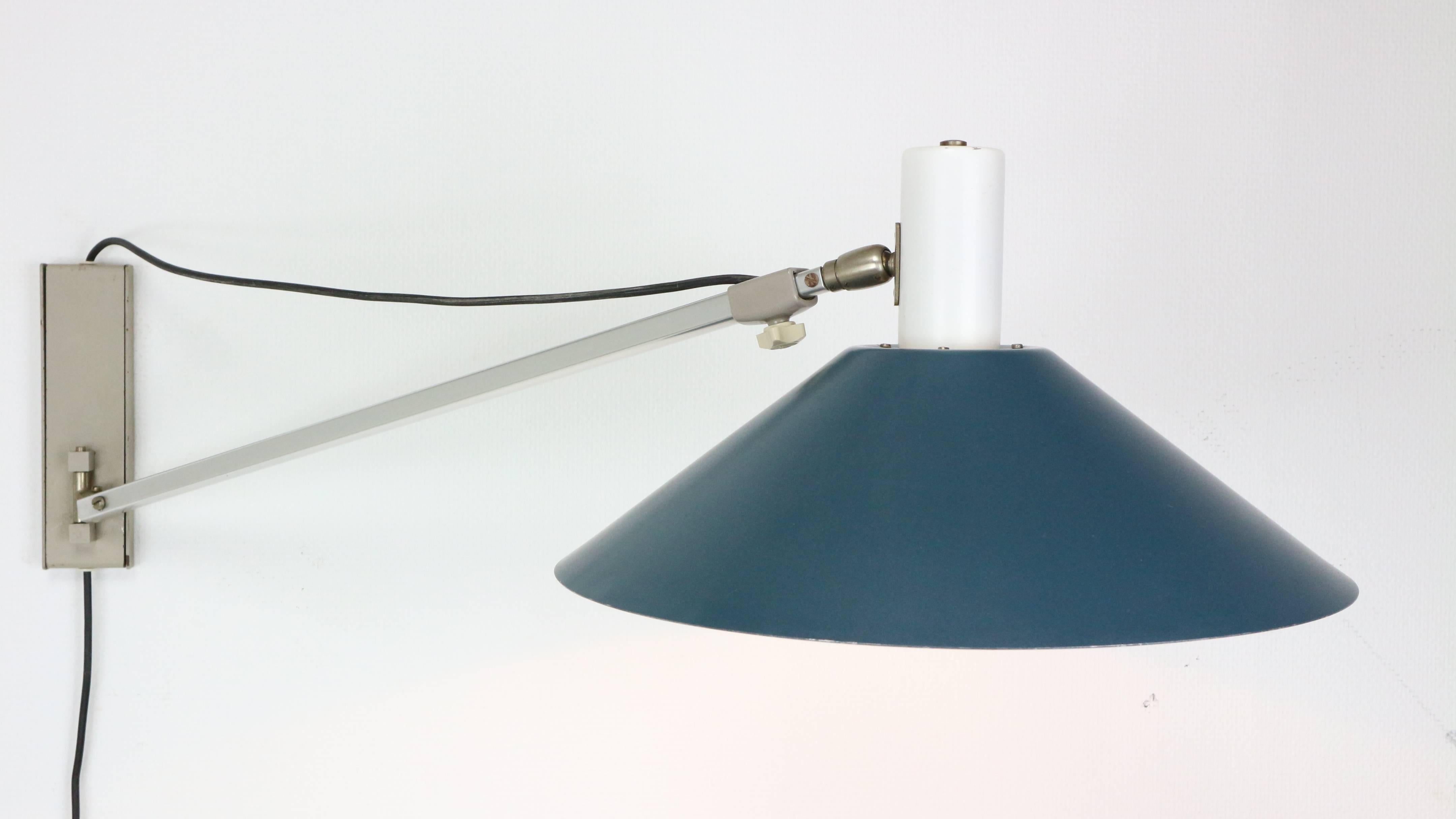 Anvia Wall Lamp J.J.M Hoogervorst, Holland, 1957 In Good Condition In The Hague, NL