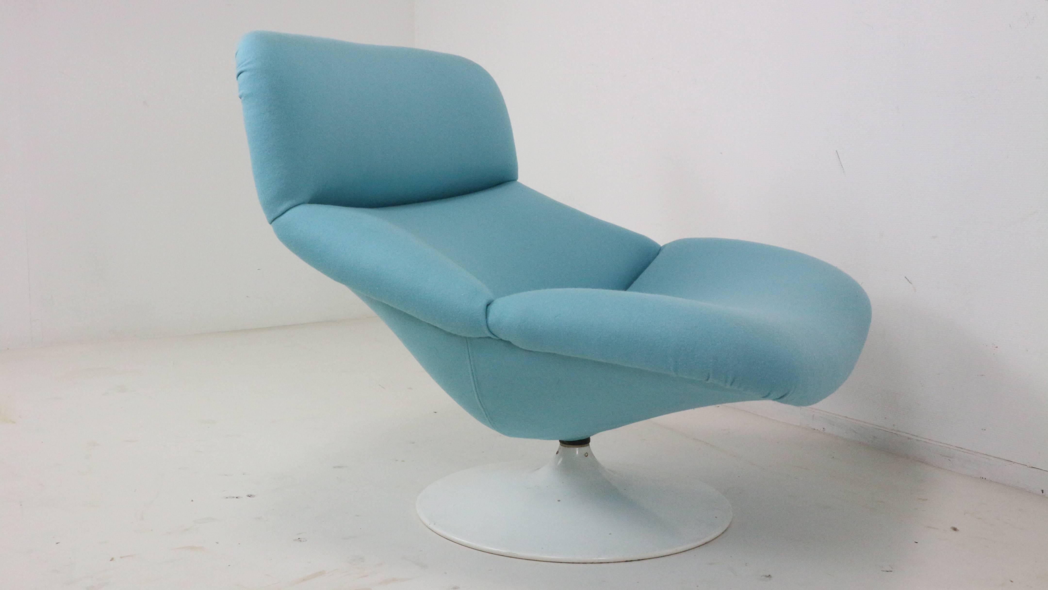 Artifort F518 Lounge Swivel Chair by Geoffrey Harcourt In Good Condition In The Hague, NL