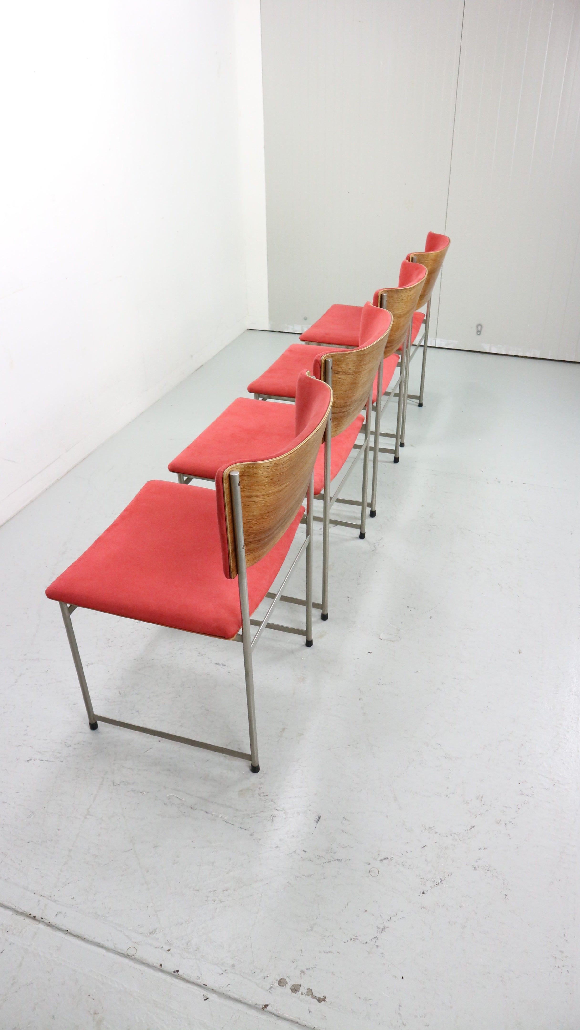 Set of 4 SM08 dining chairs by Cees Braakman for Pastoe, Netherlands 1960s For Sale