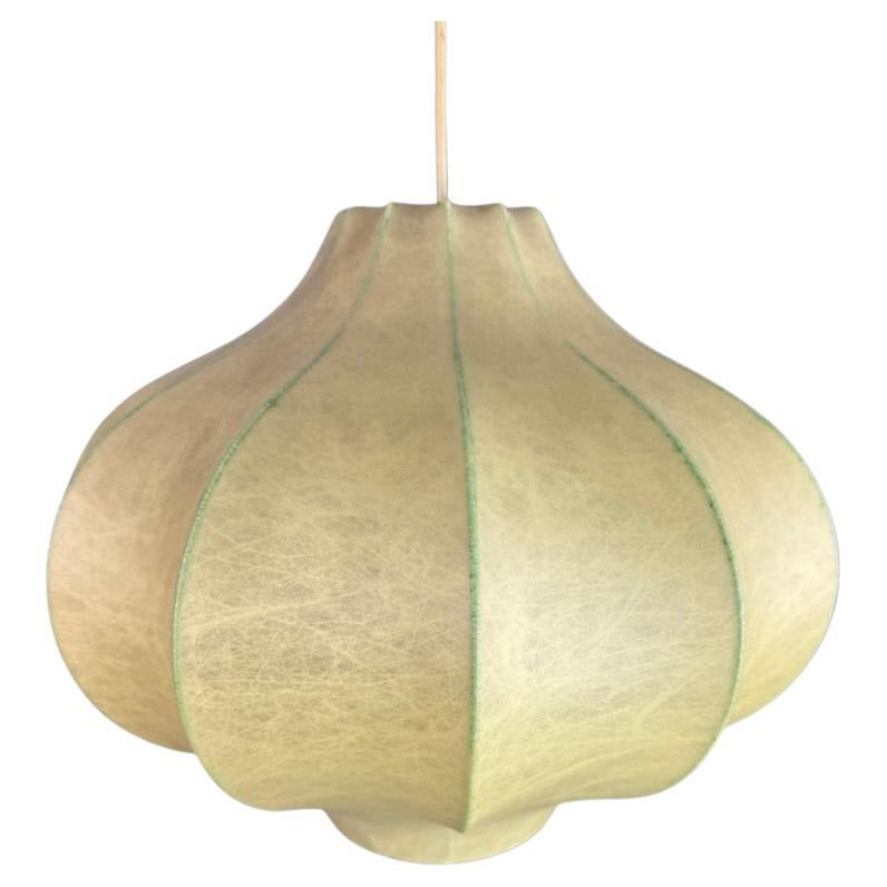 Cocoon Pendelleuchte, guter Zustand -Achille Castiglioni Stil 1960er Jahre im Angebot