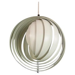 Moon lamp Verner Panton powder coated metal - 34cm signed Denmark