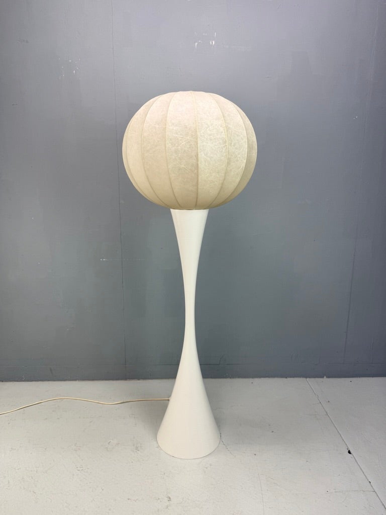 Cocoon floor lamp very rare -Achille Castiglioni style- 1960's Germany