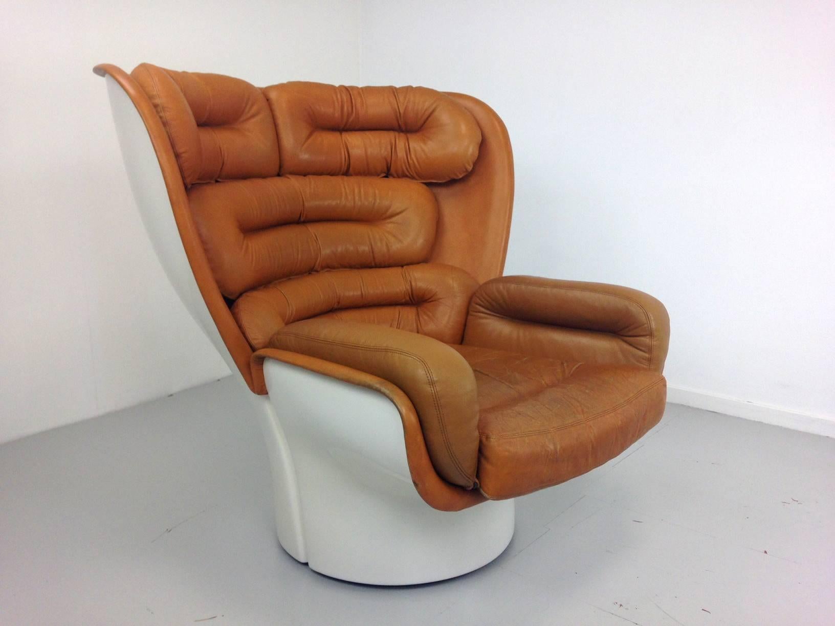 Elda by Joe Colombo for Comfort Italy, 1960s In Distressed Condition In The Hague, NL