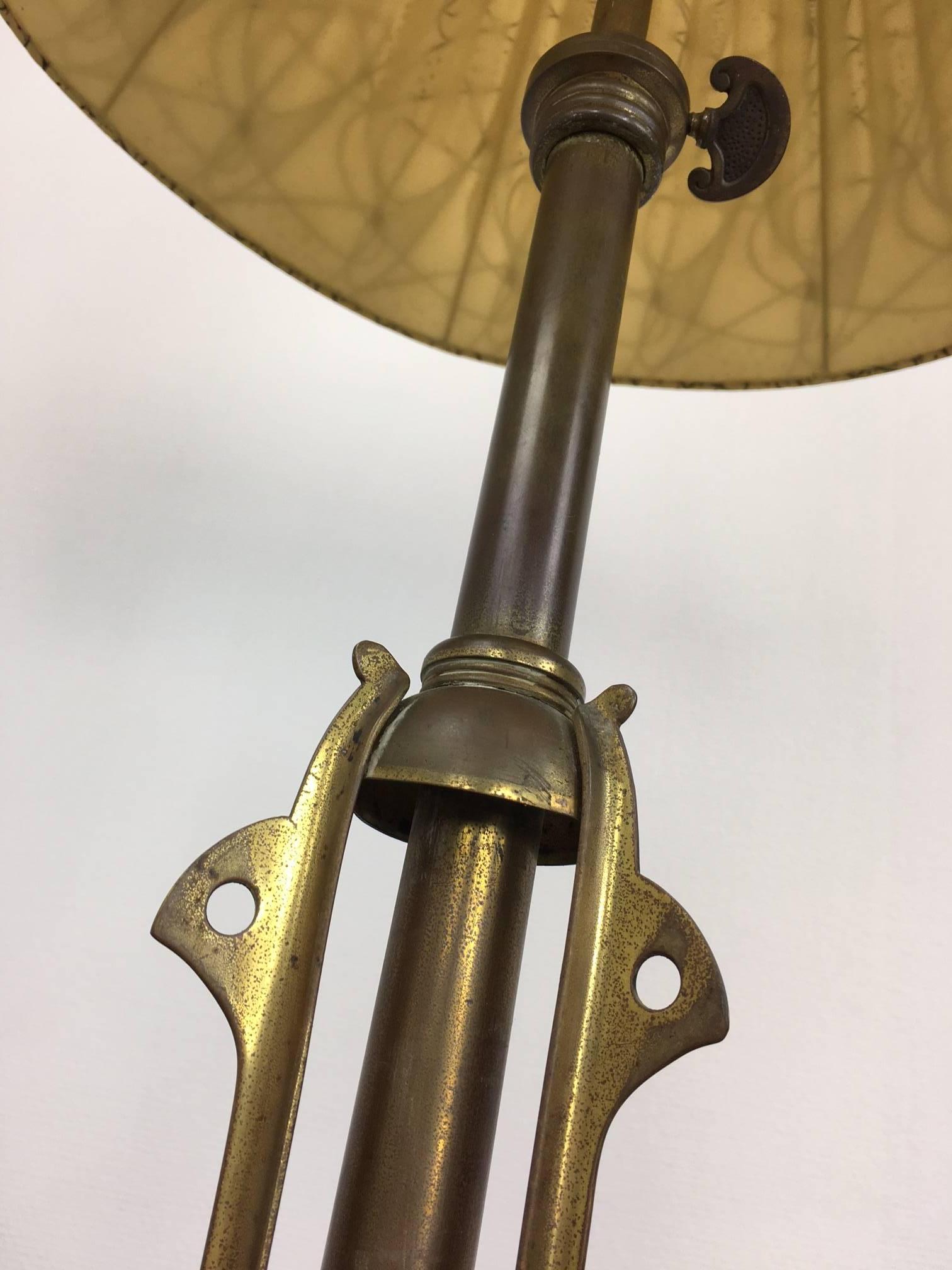 Mid-Century Brass Floor Lamp, 1950s 3