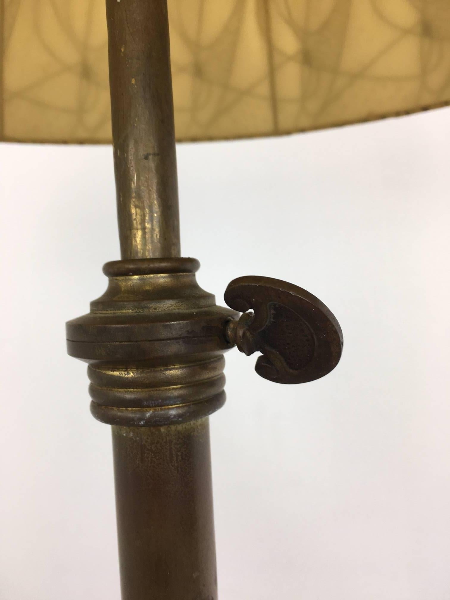 Mid-Century Brass Floor Lamp, 1950s 1
