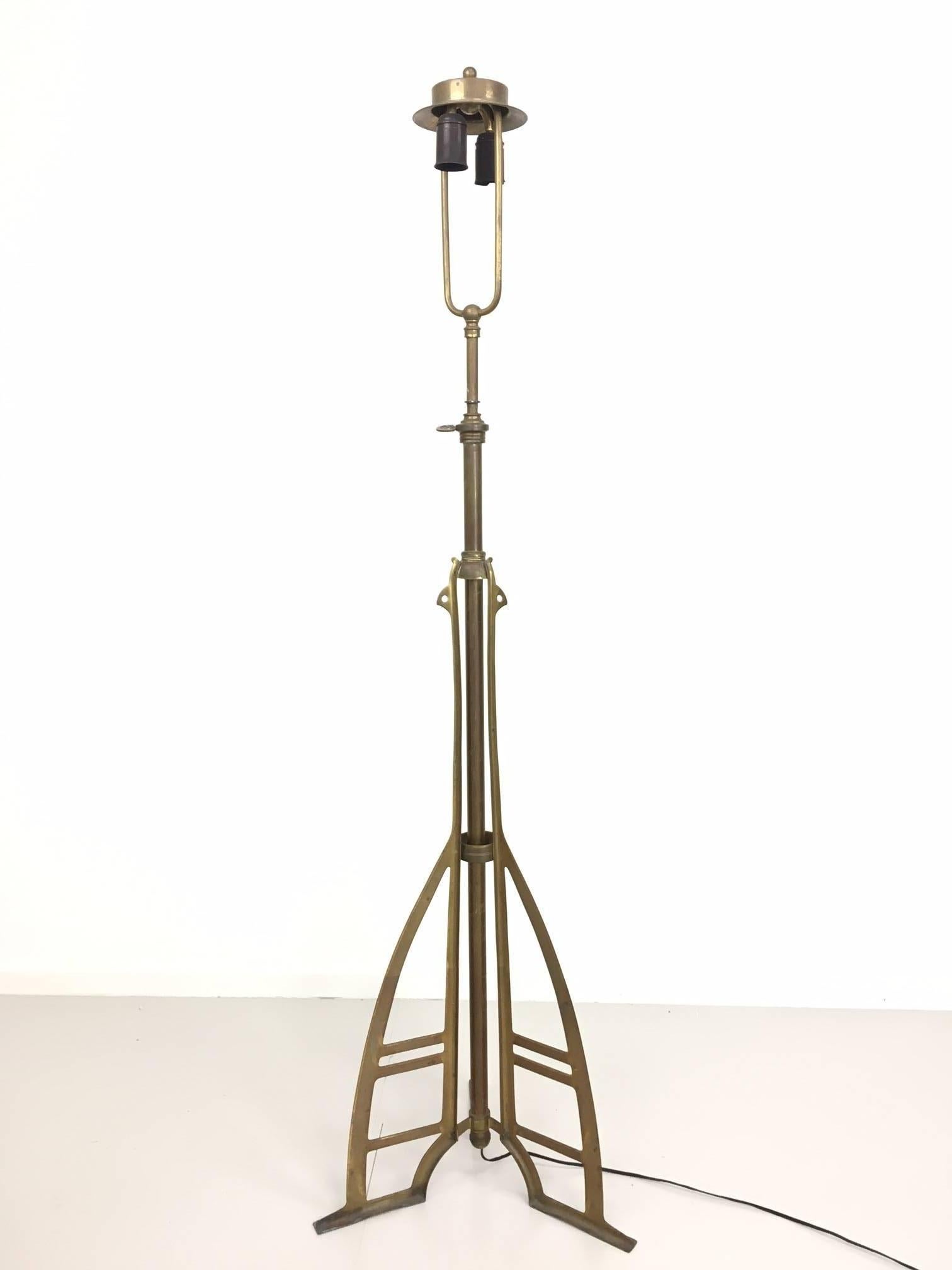 Mid-Century Modern Mid-Century Brass Floor Lamp, 1950s