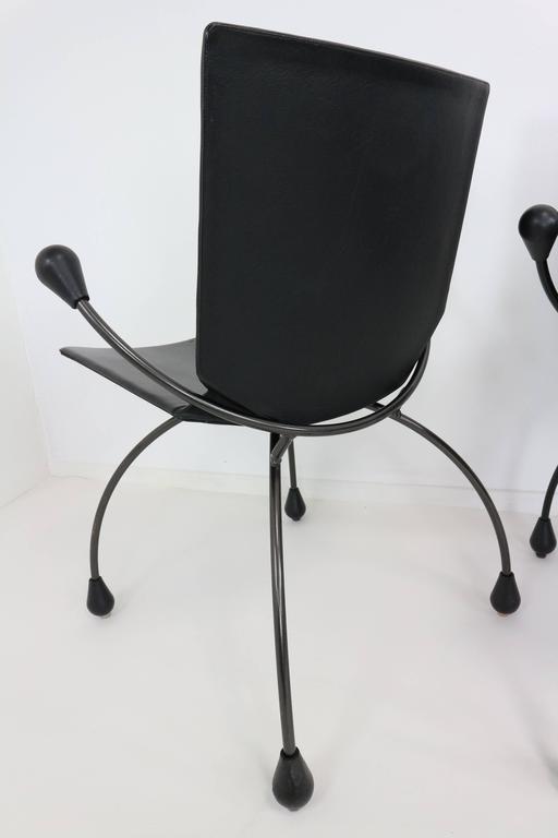 Funky Black Leather Chairs, by Pierre Mazairac and Karel Boonzaaijer