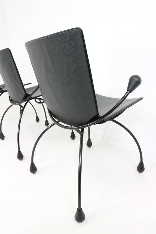 Funky Black Leather Chairs, by Pierre Mazairac and Karel Boonzaaijer