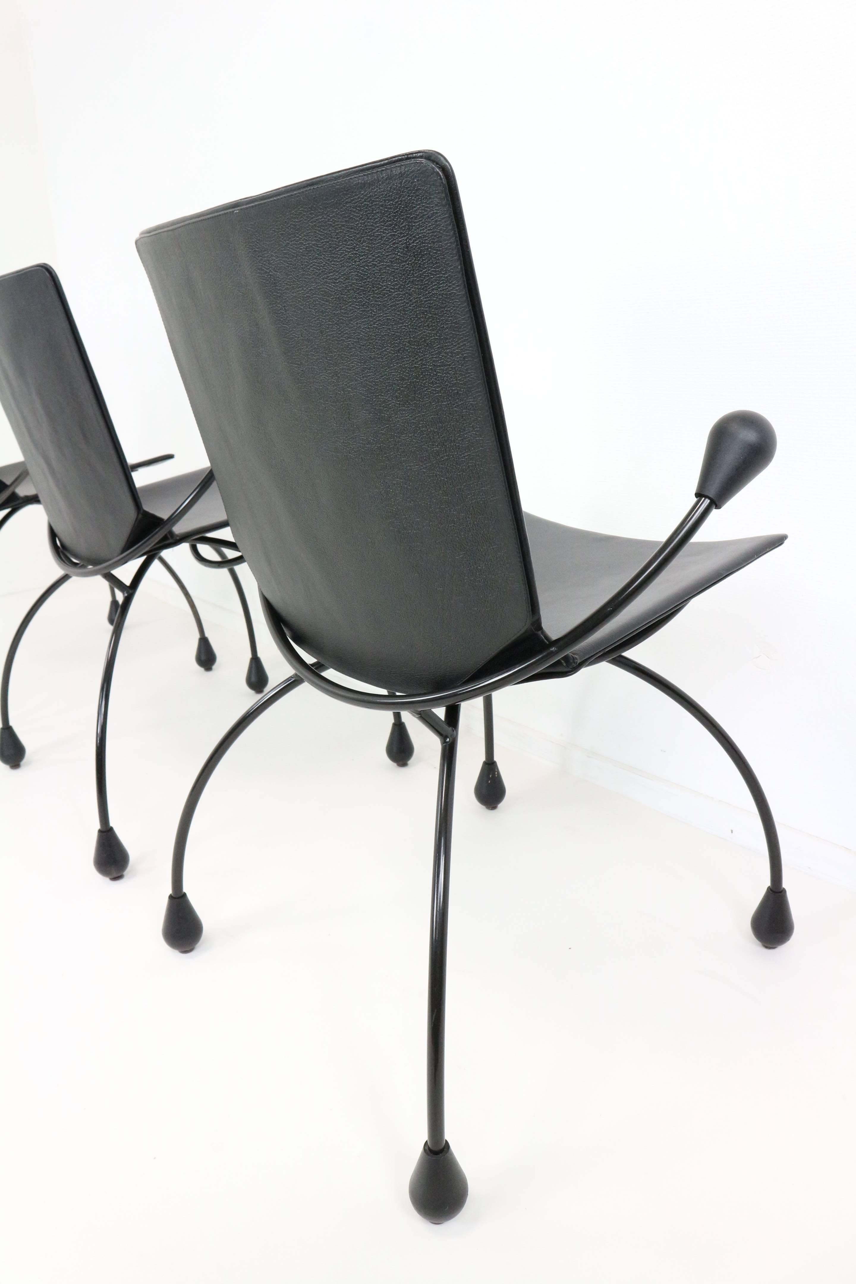 Funky Black Leather Chairs,  by Pierre Mazairac & Karel Boonzaaijer  3