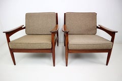 Poltrone danesi di metà secolo in legno di palissandro di un designer sconosciuto per LIFA