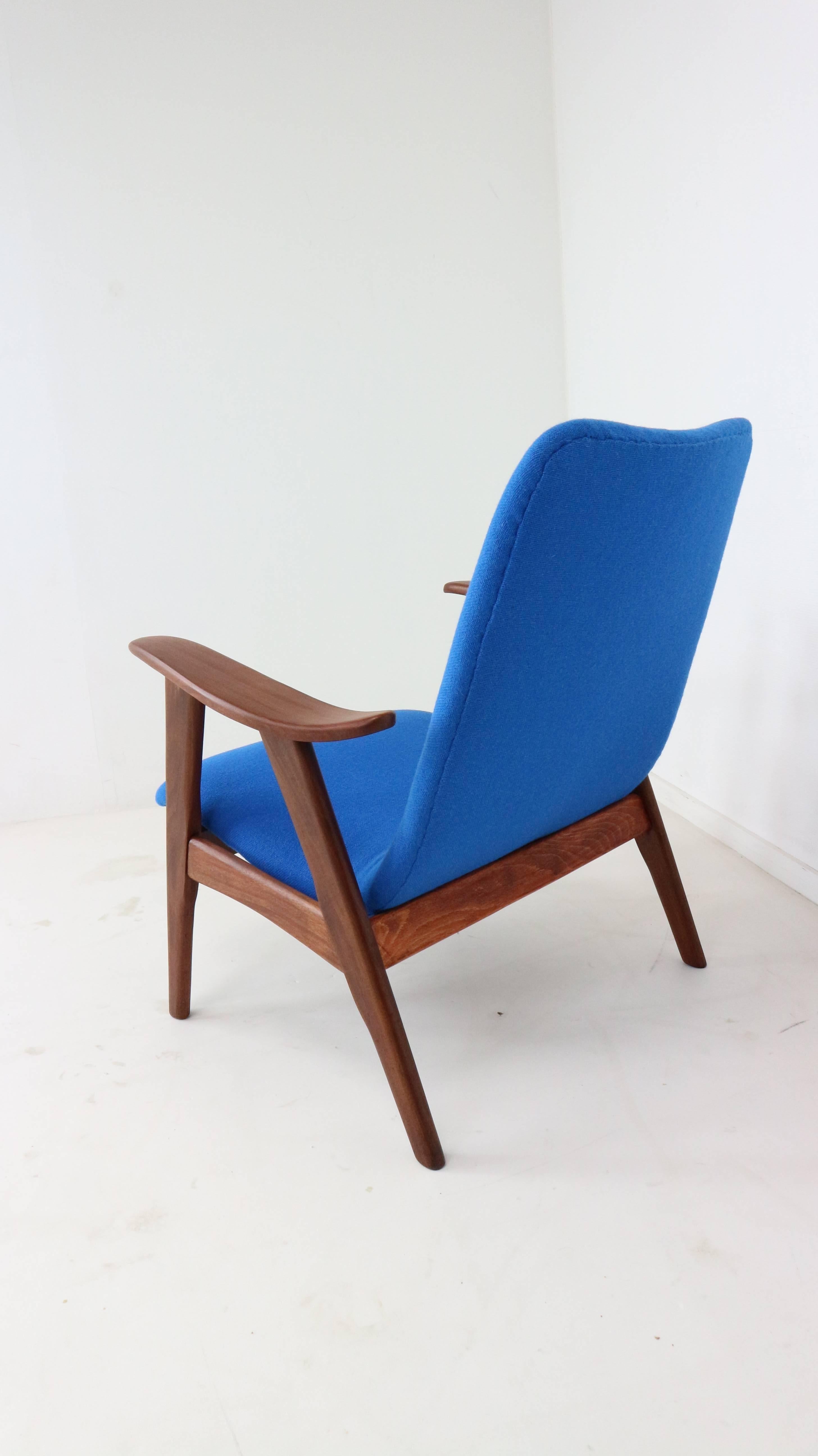 Scandinavian Modern New Upholstered Lounge Chair by Louis Van Teeffelen for Webe, 1960s