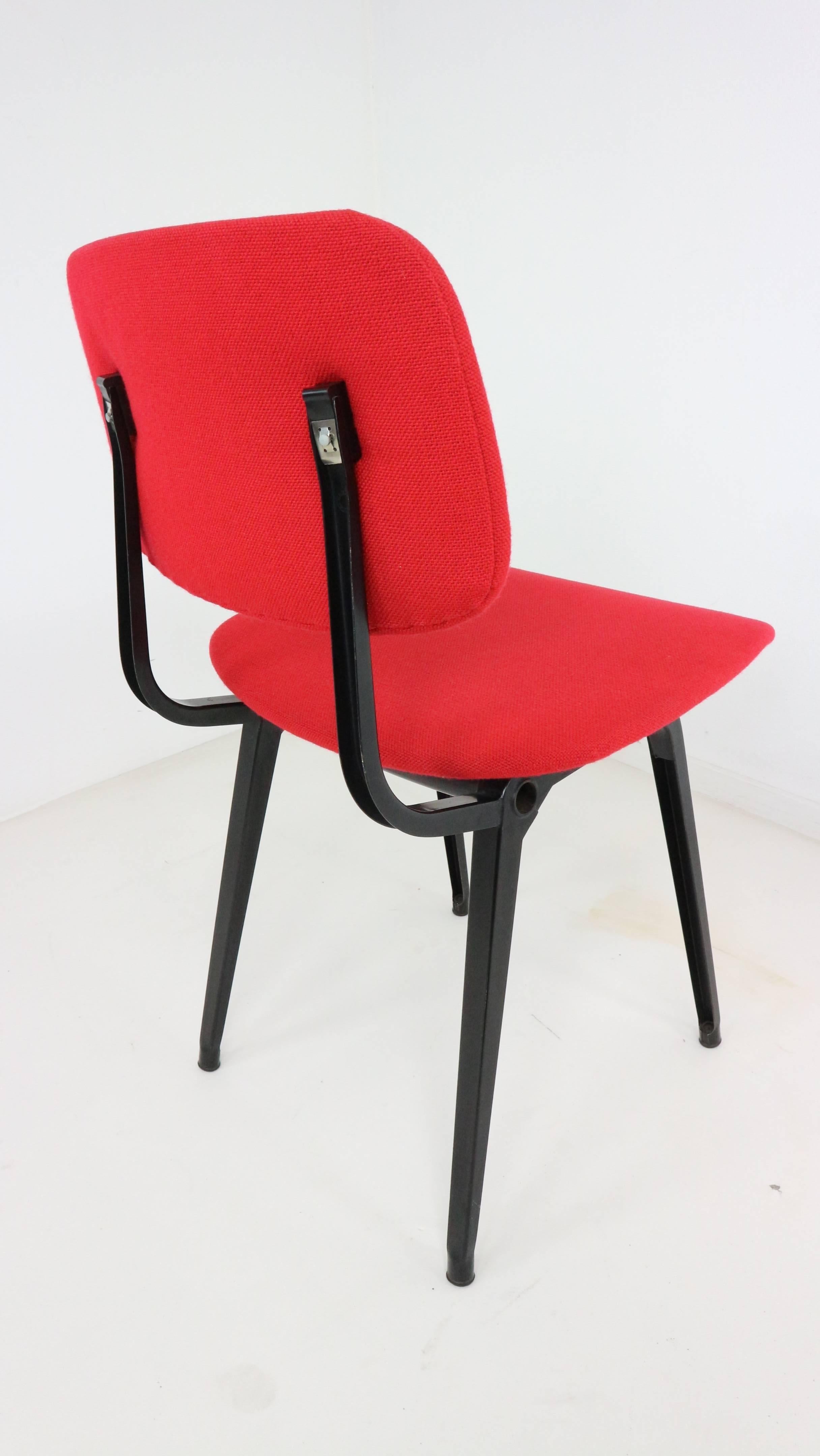 Dutch Revolt Armhairs by Friso Kramer for Ahrend Cirkel Upholstered in Red