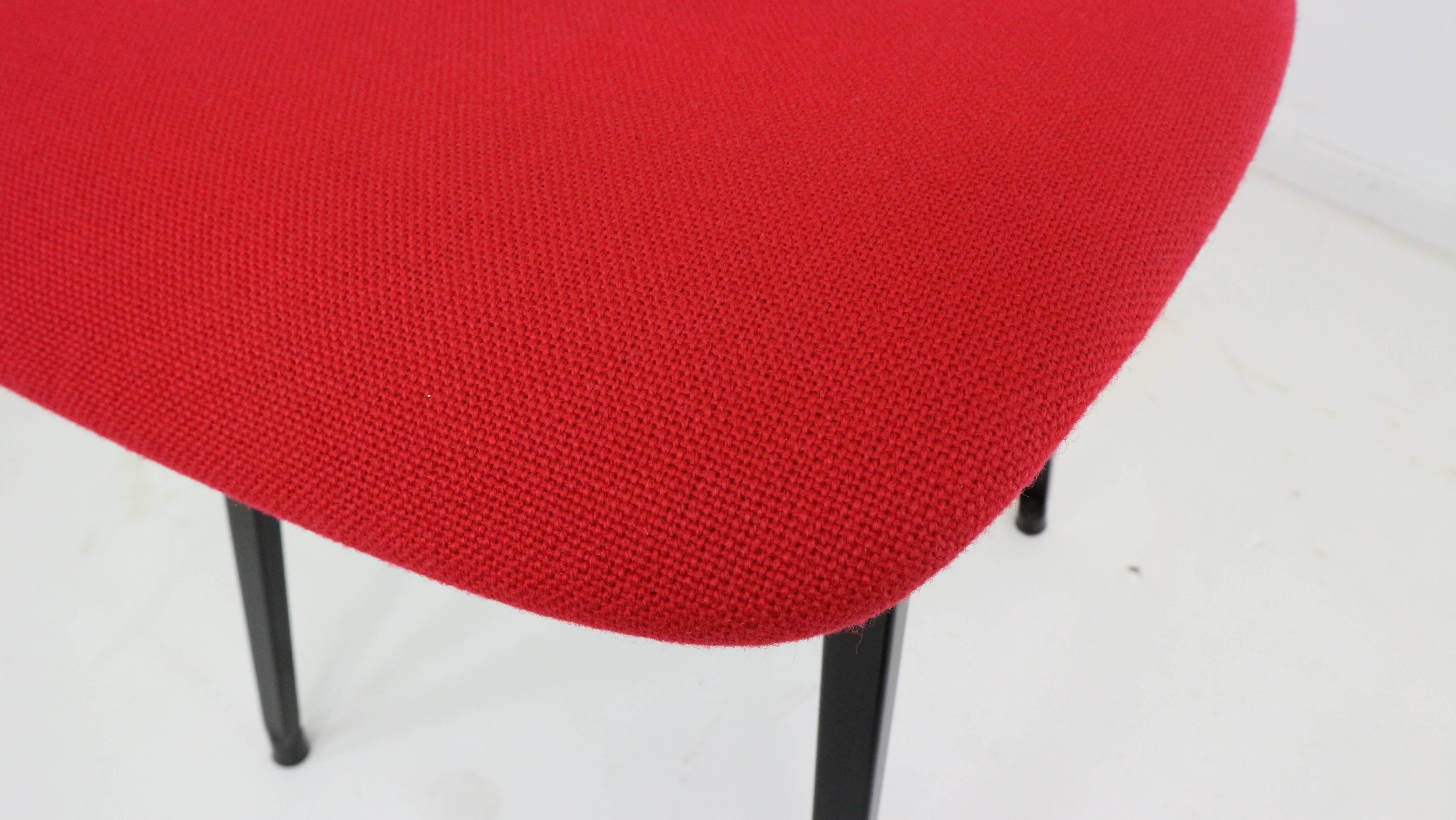Revolt Armhairs by Friso Kramer for Ahrend Cirkel Upholstered in Red In Good Condition In The Hague, NL