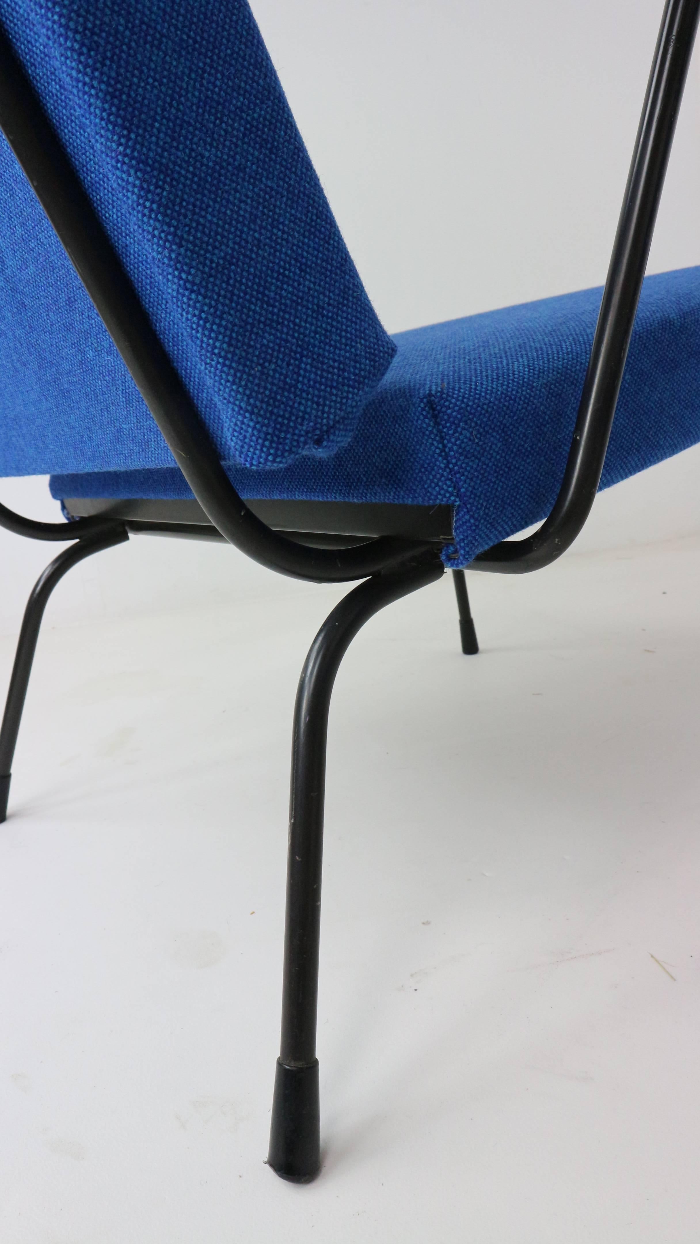 Set of Two Wim Rietveld 1407 Lounge Chairs for Gispen New Upholstery 1