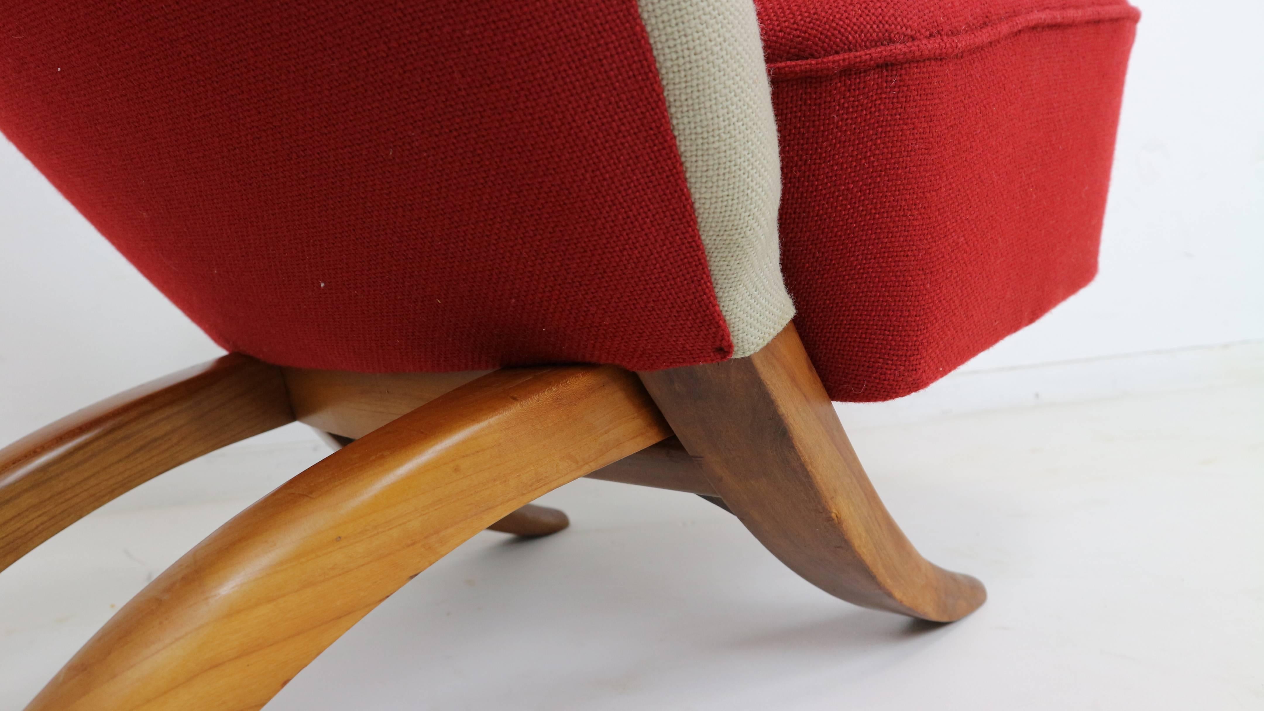Wool Congo Chairs by Theo Ruth for Artifort, 1950s, Set of 2