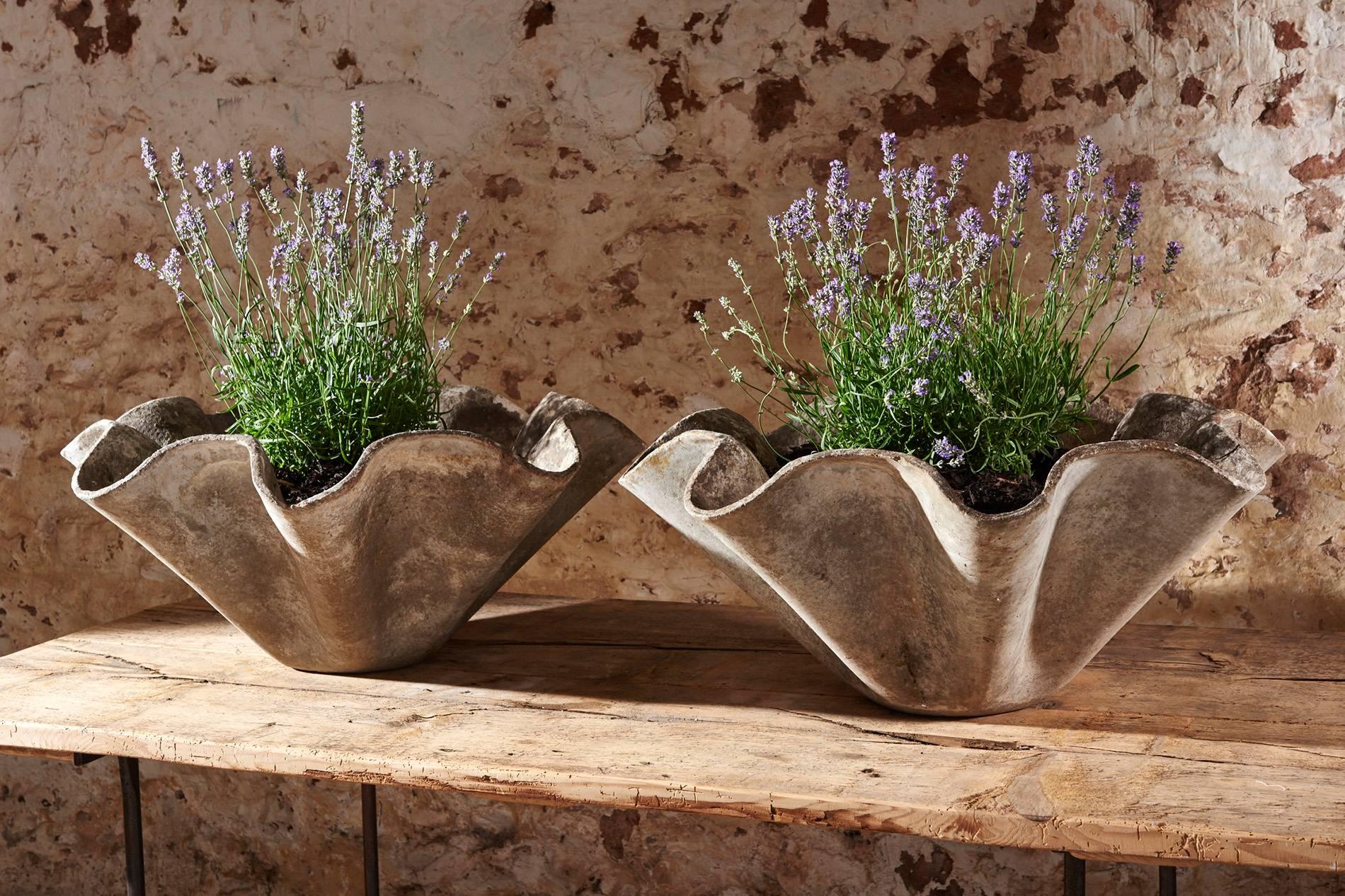 Cast Pair of Willy Handkerchief Planters