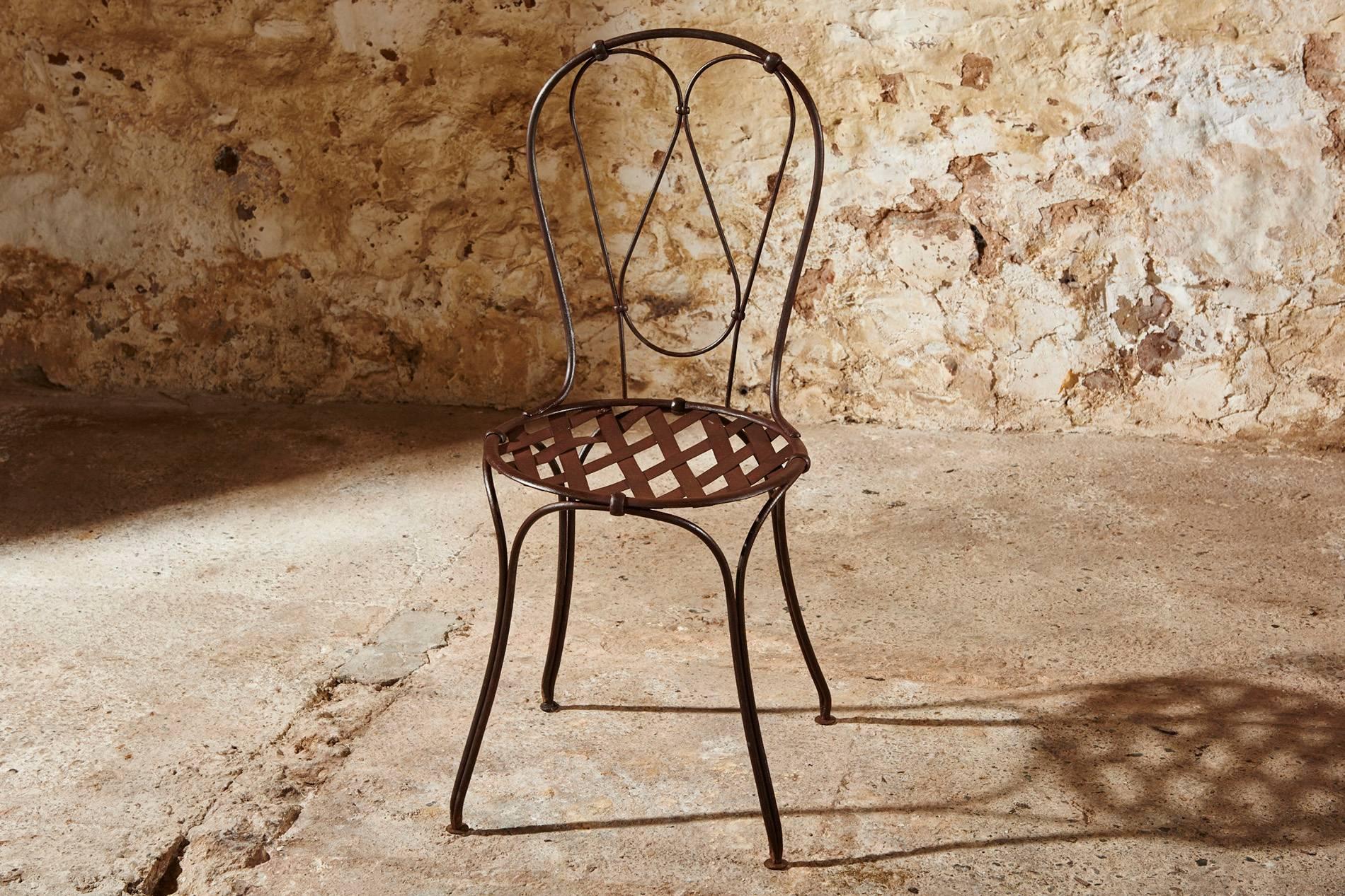 Forged Set of Ten 19th Century Dining Chairs
