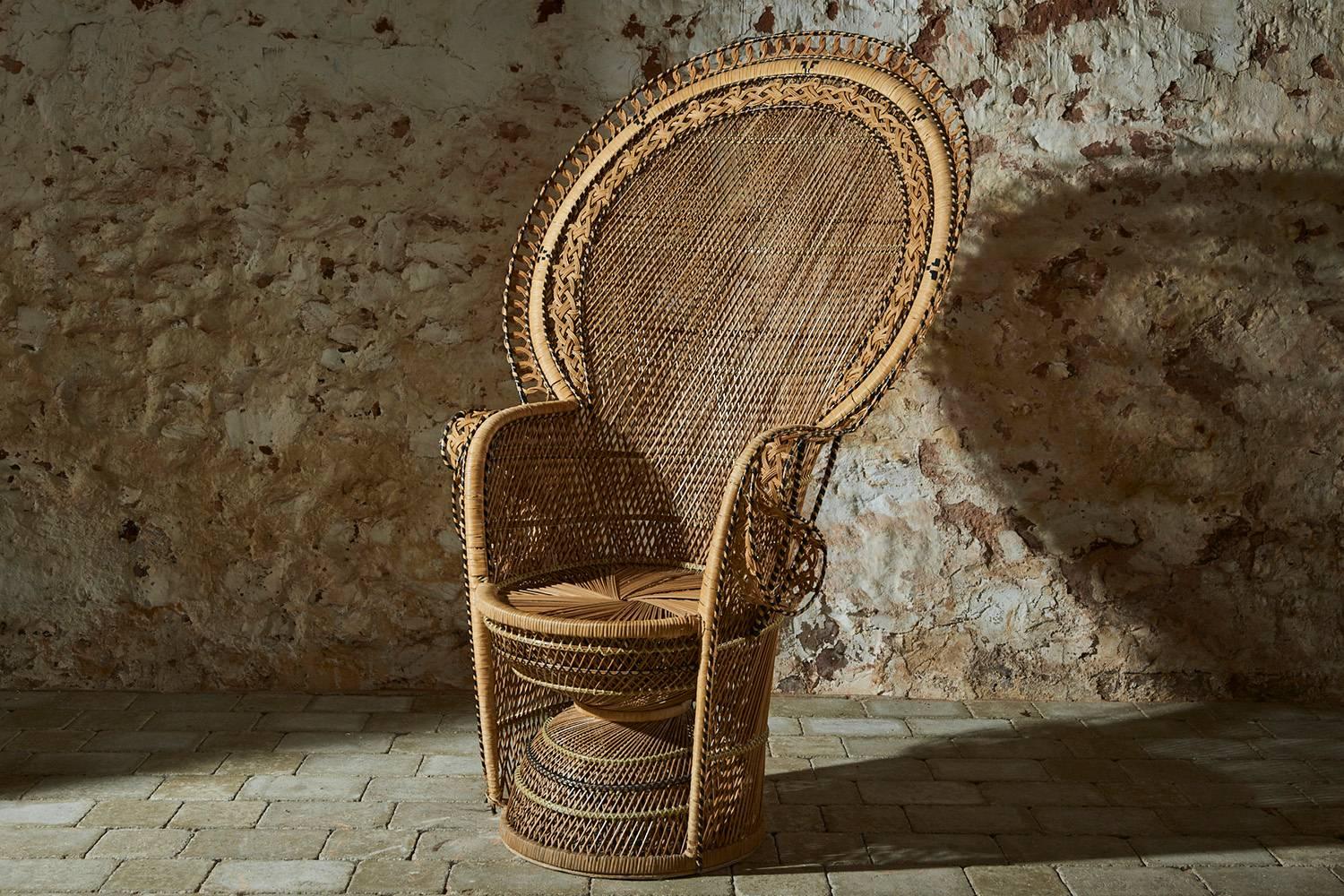 Woven Peacock Chairs For Sale