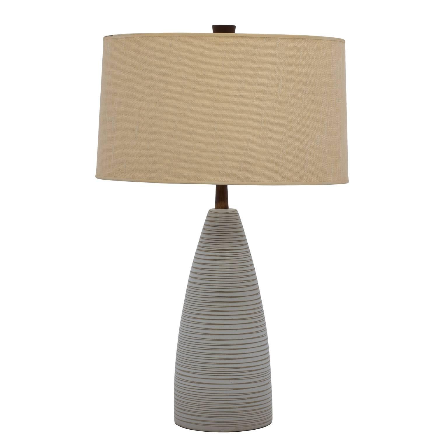 Table Lamp by Jane and Gordon Martz Original Shade Finial