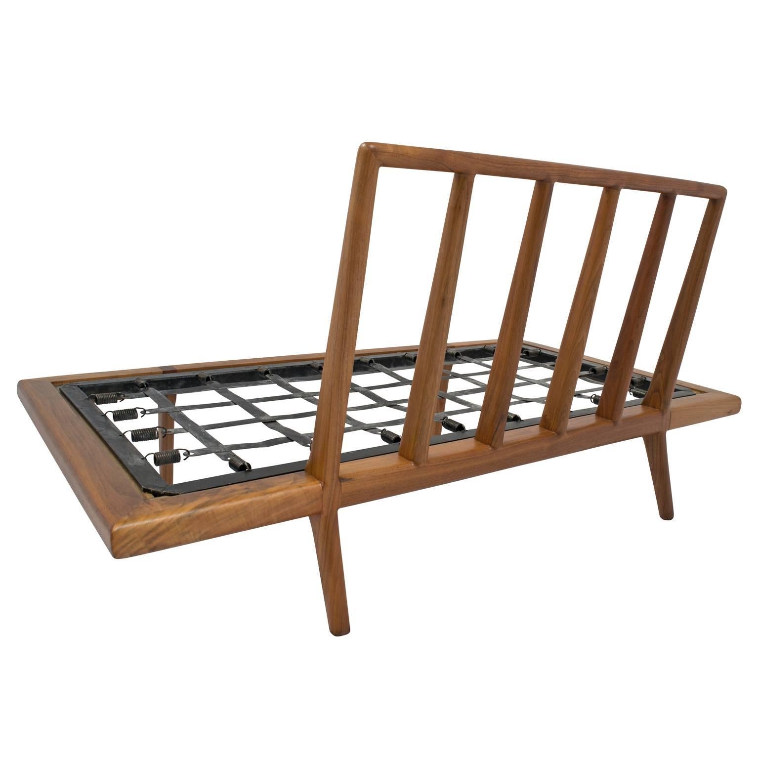 Mel Smilow Long Low Chair Frame in Walnut for Smilow-Thielle For Sale