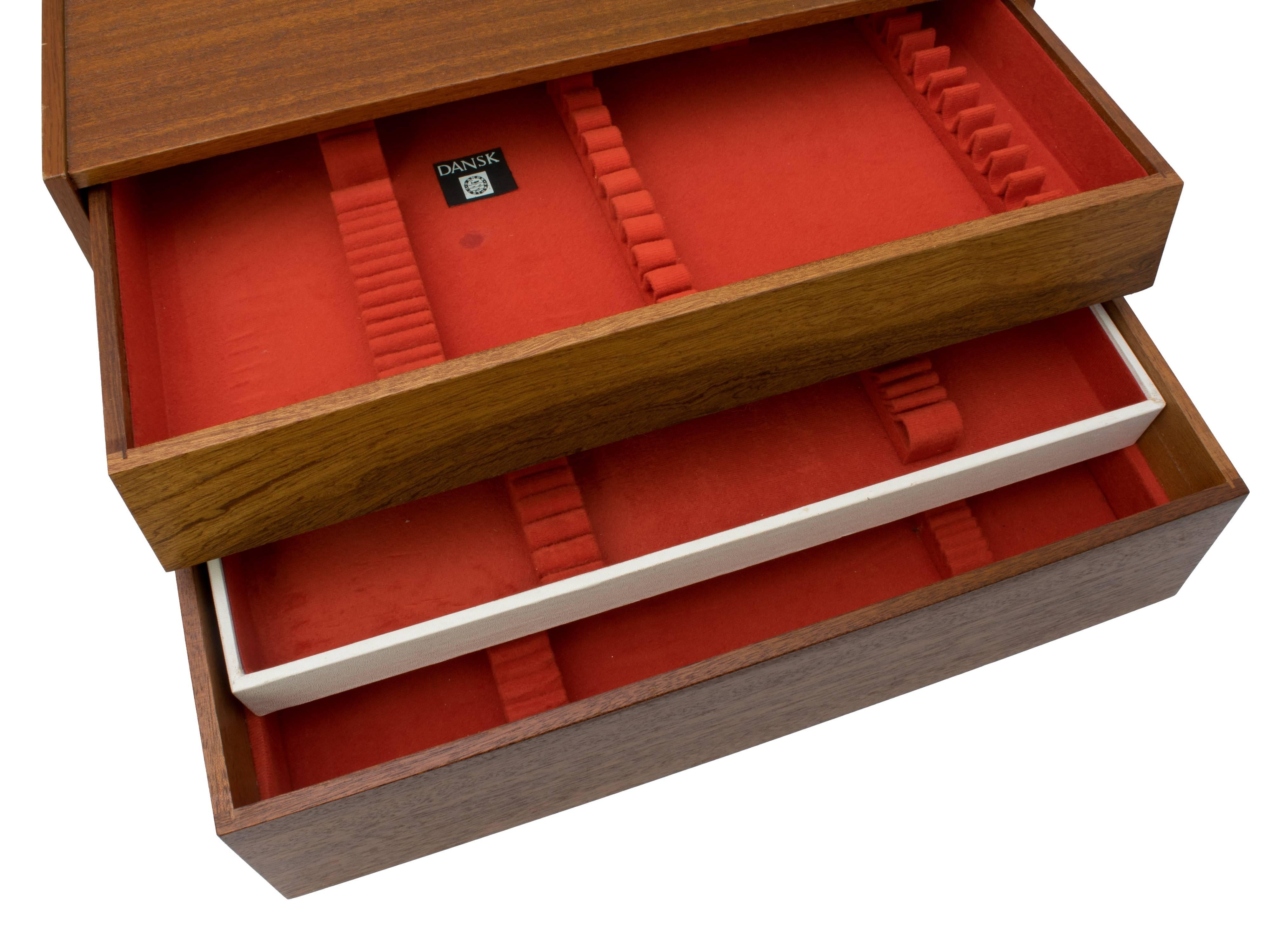 20th Century Dansk Finland Variation V Flatware by Jens J. Quistgaard 56 Pieces Original Box