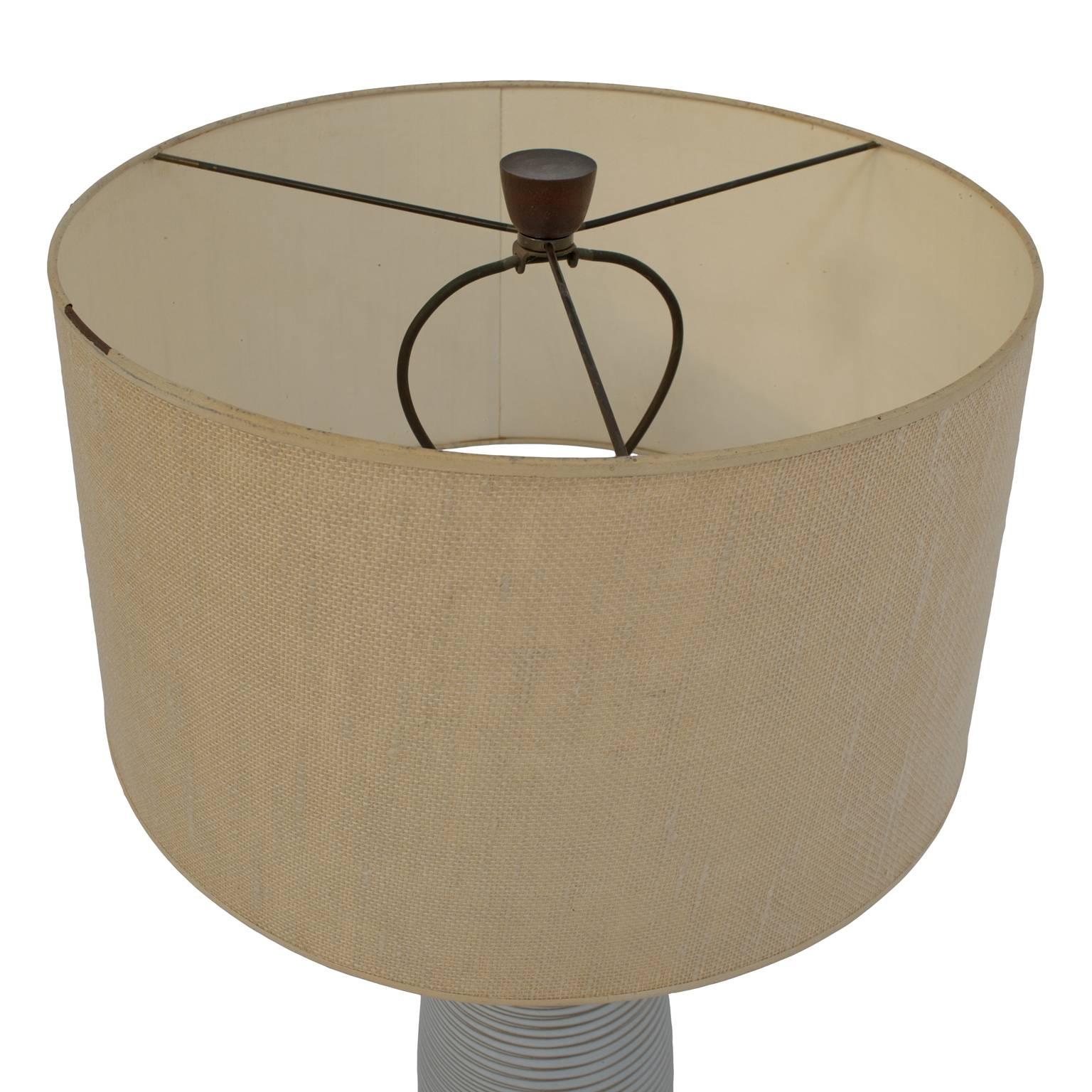 Table Lamp by Jane and Gordon Martz Original Shade Finial 2