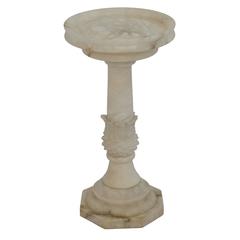 Vintage Alabaster Pedestal Italian