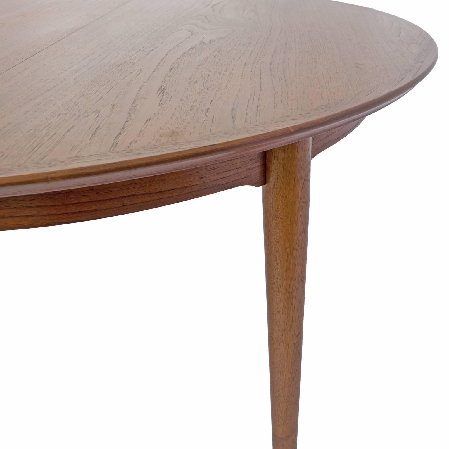 Mid-Century Modern Arne Vodder Extendable Danish Teak Dining Table