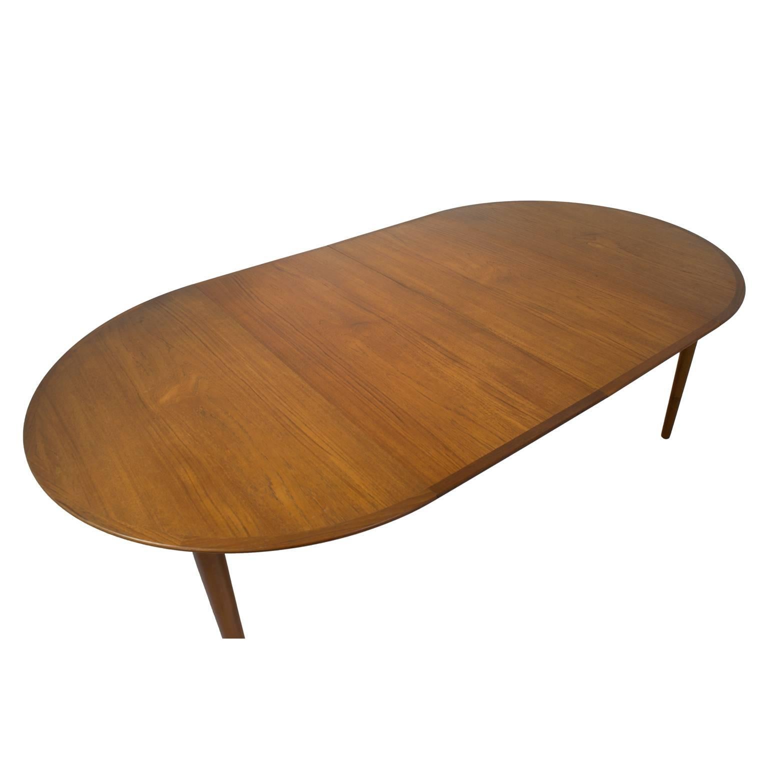 Arne Vodder Extendable Danish Teak Dining Table 2
