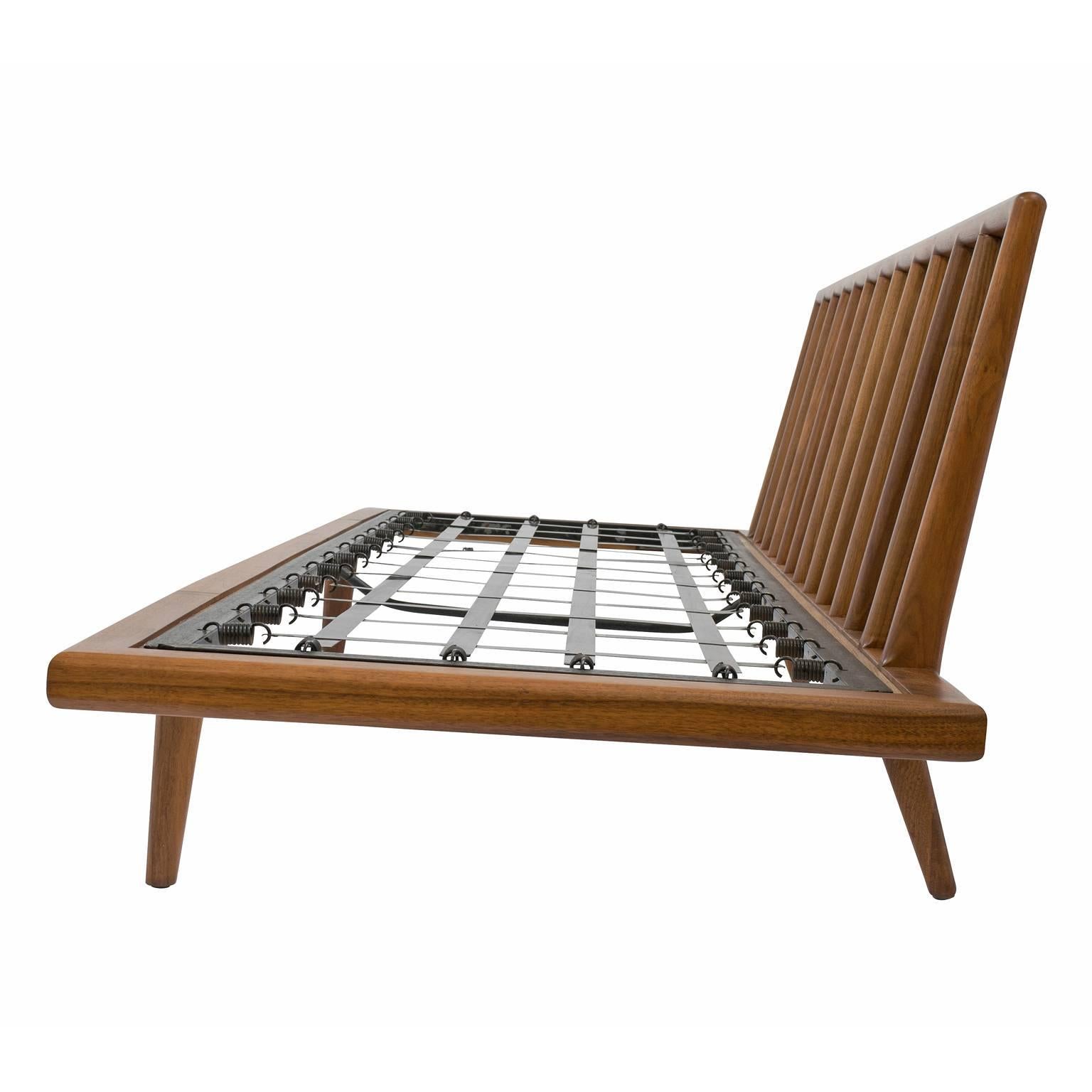 Mid-Century Modern Mel Smilow Daybed Sofa Frame in Walnut for Smilow-Thielle For Sale