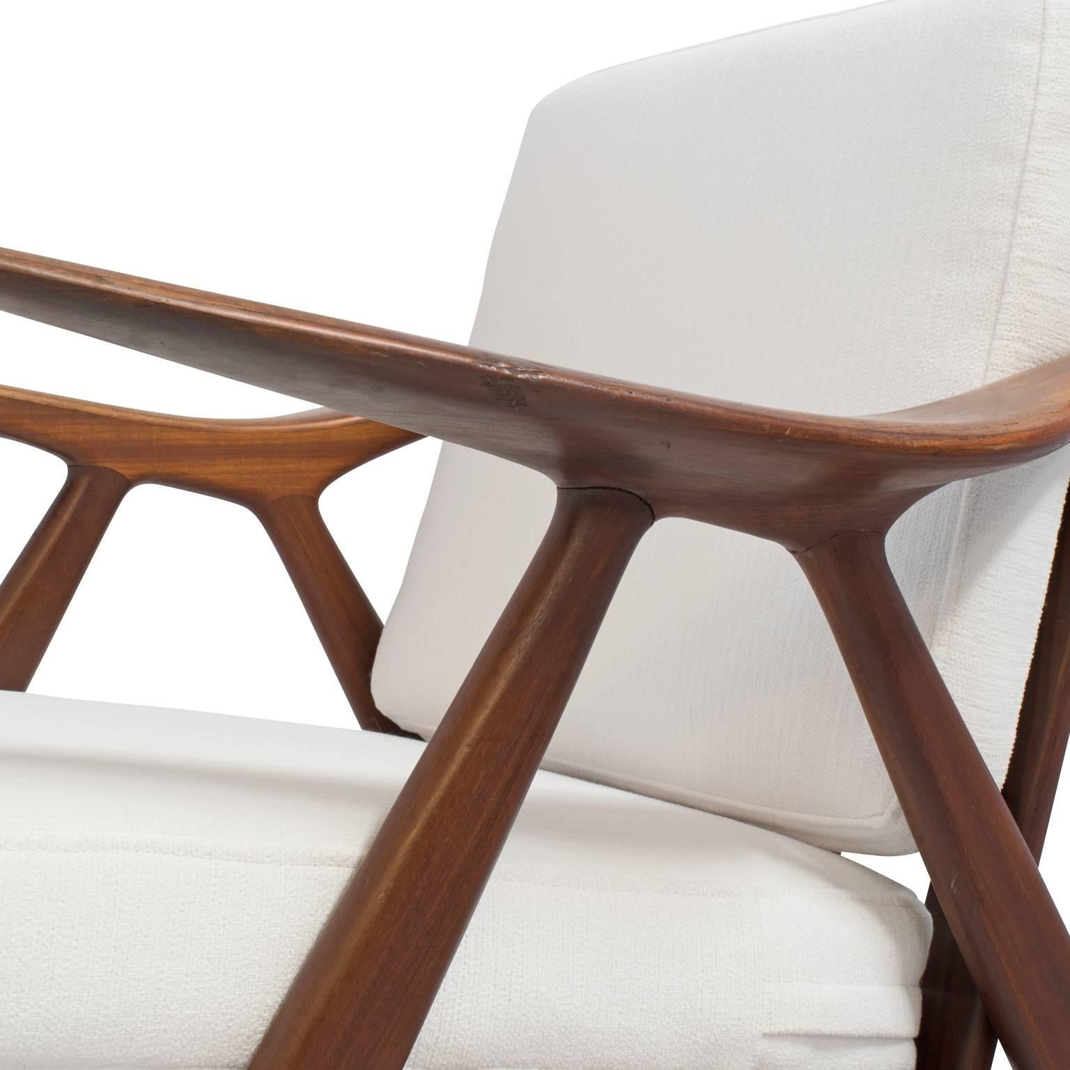 Pair of Arne Hovmand-Olsen Lounge Chairs for Randers Mobelfabrik 3