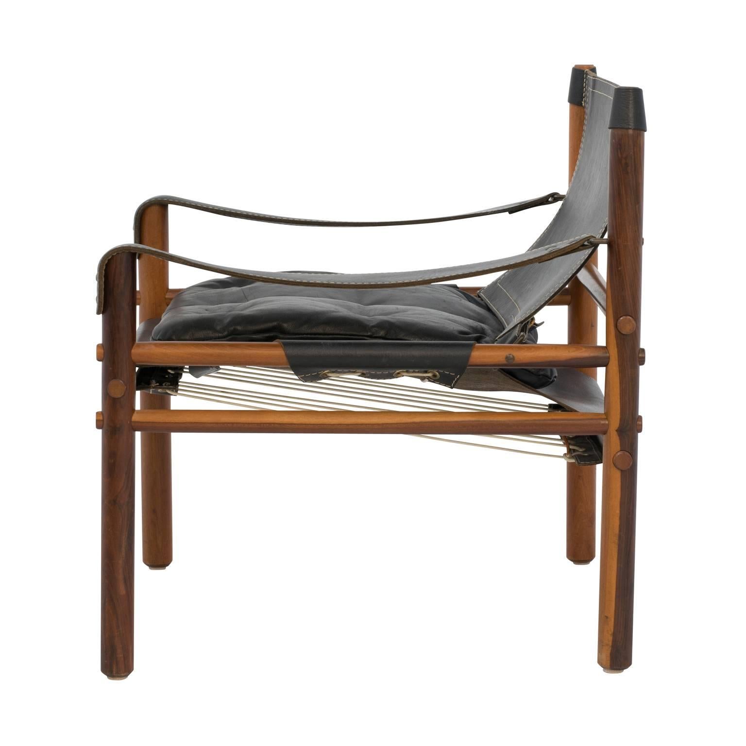 Mid-Century Modern Mid-Century Arne Norell Sirocco Safari Lounge Chair For Sale