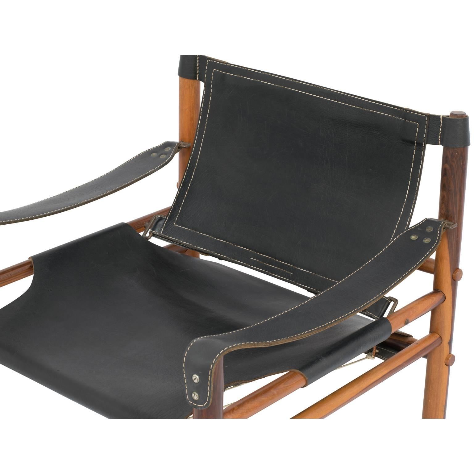 Mid-Century Arne Norell Sirocco Safari Lounge Chair For Sale 2
