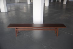 Solid Wood Dining Room Bench in Dark Walnut, by BELLBOY