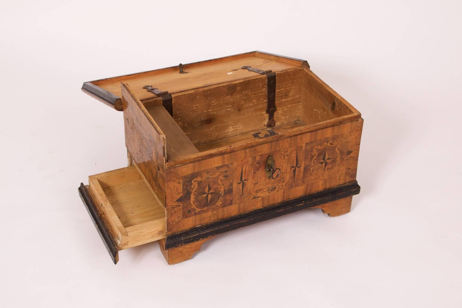 Baroque 17th Century Casket with Hidden Compartments For Sale