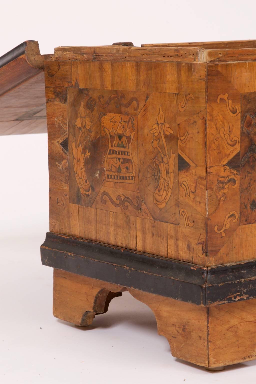 18th Century and Earlier 17th Century Casket with Hidden Compartments For Sale