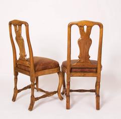 Two Early Rococo Chairs, Stockholm, Sweden, 1760 Alexander Thunberg Style