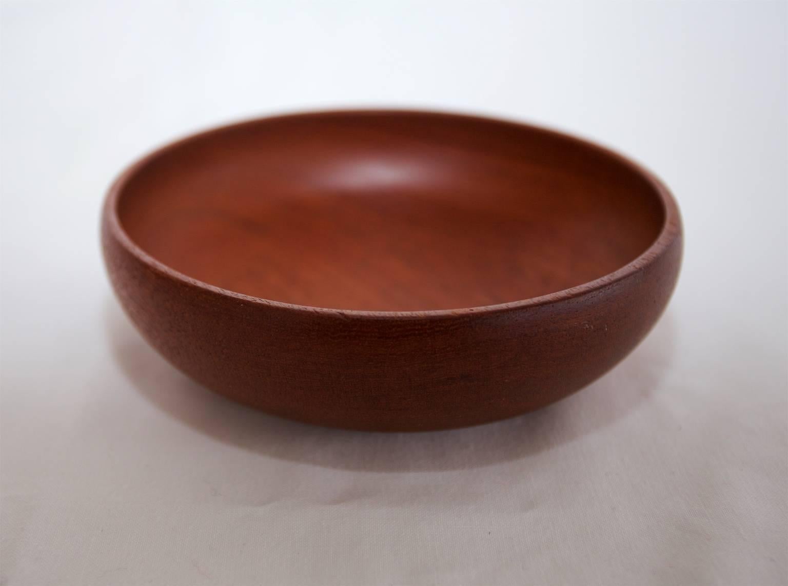 20th Century A Small Danish Elegant Teak Bowl by ESA in Denmark For Sale