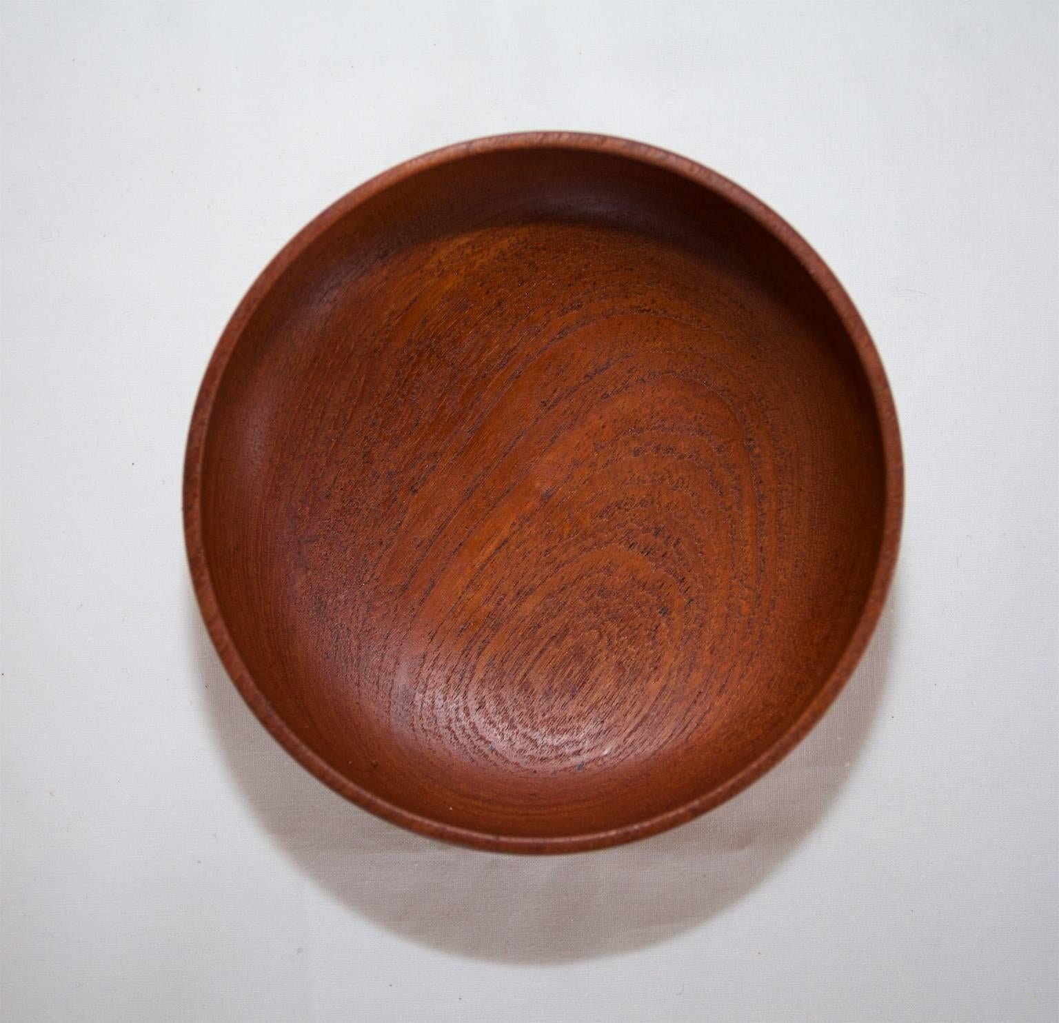 Scandinavian Modern A Small Danish Elegant Teak Bowl by ESA in Denmark For Sale