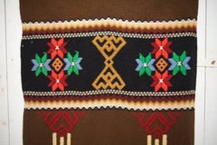 Large Traditional Handwoven and Embroidered Swedish Tapestry or Cushion-Cover