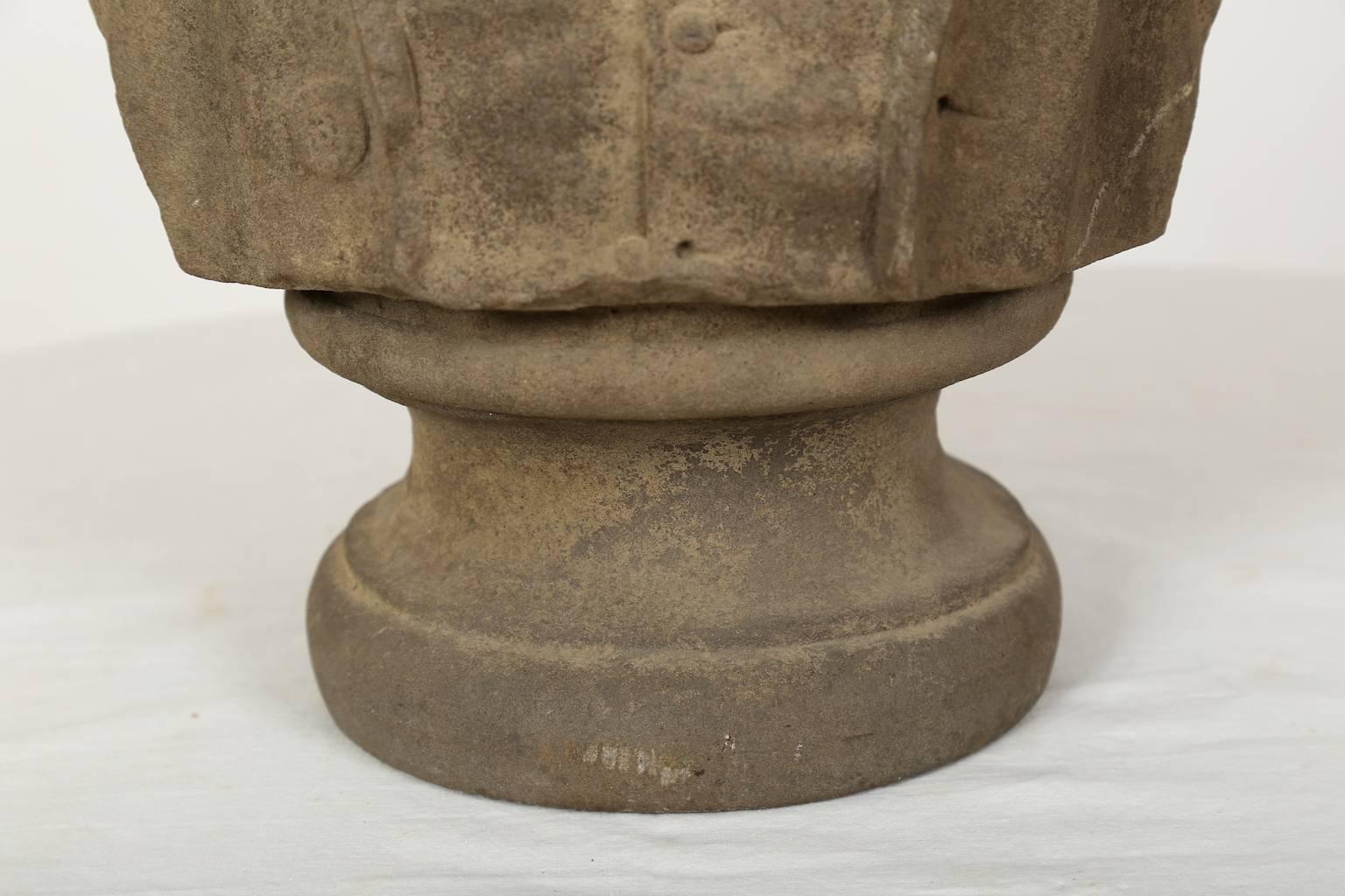 Granite Stone Bust of the Scottish Author Robert Burns, English, 19th Century For Sale
