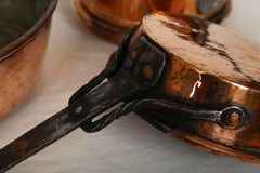 Set of Three Beautiful Copper Cooking Utilities, Scandinavia, circa 1800