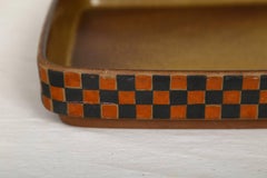 Large Square Shaped Ceramic Tray by Stig Lindberg, for Gustavsberg, Sweden