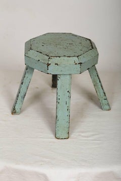 Swedish Robust Milking Stool from the 19th Century