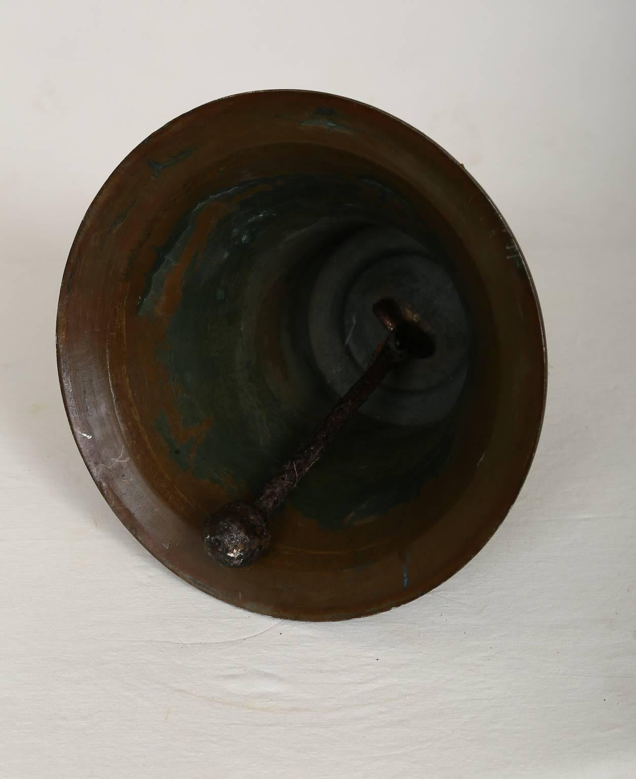 Brass Farm Bell, Late 19th Century, Cast by C. A. Norling, Jönköping, Sweden For Sale 6