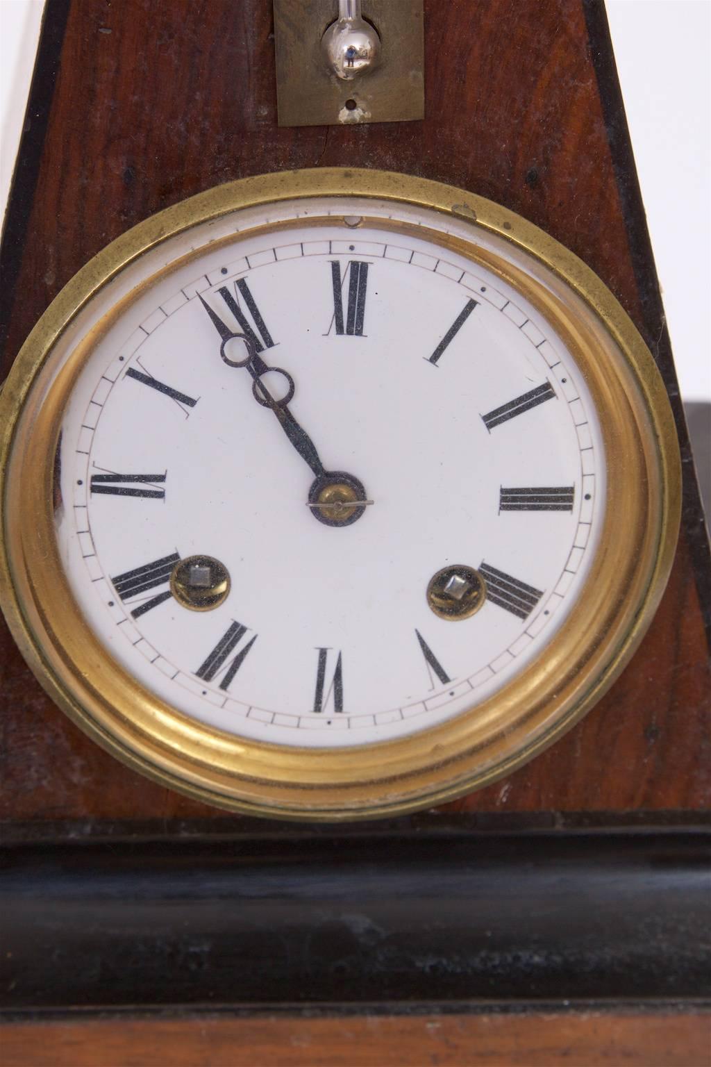 Empire Tablewatch with Thermometer, Mahogany, Keys Available, circa 1830 For Sale