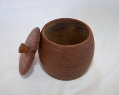 Beautiful Teak Jar with Lid by Ståko-stålkompaniet, 1960s-1970s