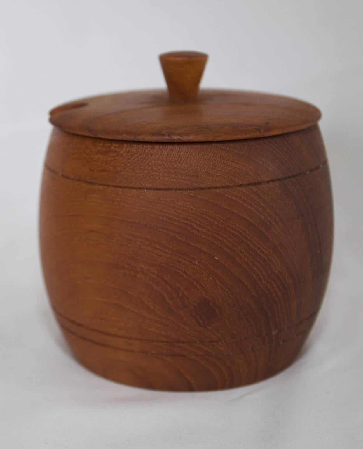 Swedish Teak Jar with Lid and Inner Cup by Ståko Stålkompaniet, 1960s-1970s For Sale 2